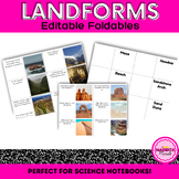 Science | Landforms | Foldable | Interactive Notebook | Ed