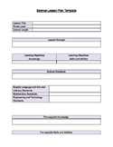 Science Lesson Plan Template