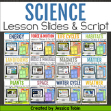 Science Lessons PowerPoint Slides and Note Taking Graphic 