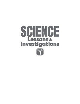 Science Lessons and Investigations, Grade 1 by Evan-Moor Educational