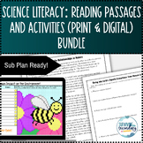 Science Literacy: Reading Passages & Activities (Print & D