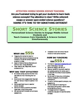 Preview of Science Literacy: SSS5 - Short Science Story - Inquiry Process, Glaciers, Peers