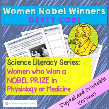 Preview of Science Literacy Series Women Nobel Science Prize Winners - Gerty Cori