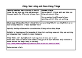 Science: Living, Non Living and Once Living Things Activity