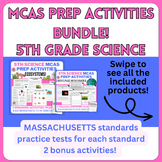 Science MCAS Test Prep Units - COMPLETE 5th grade BUNDLE -