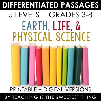 Preview of Science Differentiated Passages Bundle