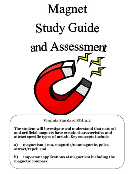 Preview of Science: Magnets: Assessment and Study Guide