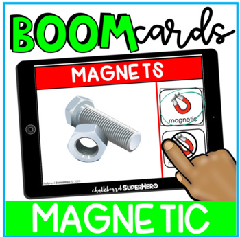 Preview of Science: Magnets BOOM CARDS {distance learning}