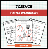 Science: Matter Worksheets