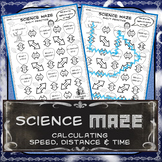 Science Maze Calculating Speed, Distance & Time Practice
