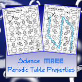 Science Maze Periodic Table Properties (Metals, Non-Metals