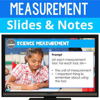 Preview of Science Measurement Slides & Notes | Balance, Thermometer, Graduated Cylinder