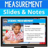 Science Measurement Slides & Notes | Balance, Thermometer,