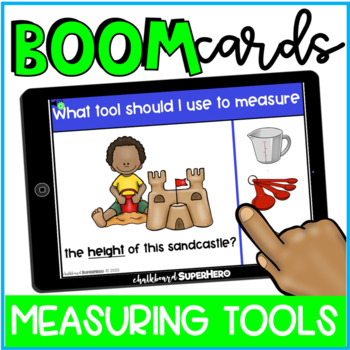 Preview of Science: Measuring Tools BOOM CARDS {distance learning}