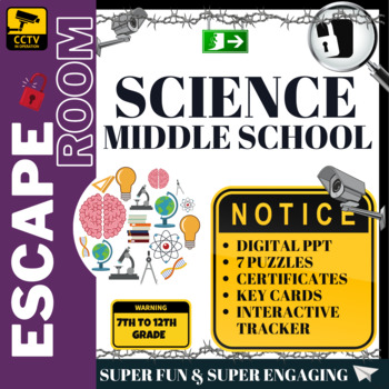 Preview of Science - Middle School Escape Room