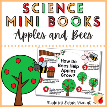 Preview of Science Mini Books - Apples and Bees Pollination Cycle