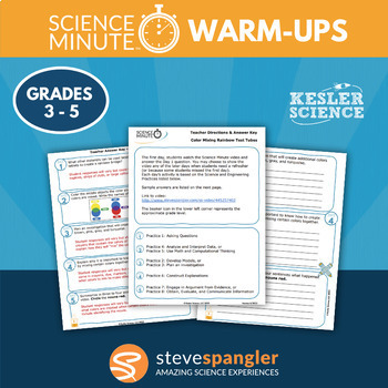 Preview of Science Minute Daily Warm-Ups, Bellringers - Grades 3-5 - Steve Spangler Video