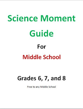 Preview of Science Moment Guide for Middle School