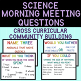 Science Morning Meeting Questions Distance Learning