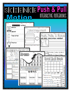Preview of Push and Pull Worksheets | Science Motion | (Push, Pull)