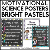 Science Motivational Posters in Bright Pastel Colors