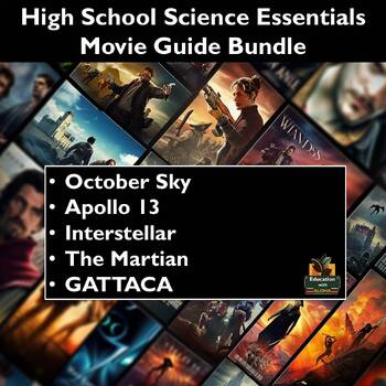 Preview of Science Movie Guide Bundle:GATTACA, The Martian, Apollo 13, Interstellar, & more