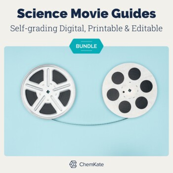 Preview of Science Movie Guides for Middle or High School Digital and Printable Worksheets
