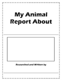Science - My Animal Report Template - Non-fiction Writing