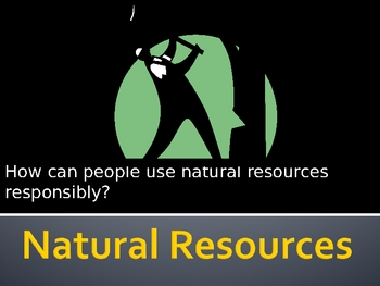 Preview of Science Natural Resources and Conservation interactive PowerPoint