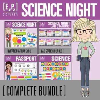 Preview of Science Night with Science Labs Complete Bundle | Family Fun Science Night