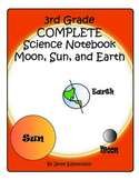 Science Notebook 3rd Grade: Earth, Moon, and Sun