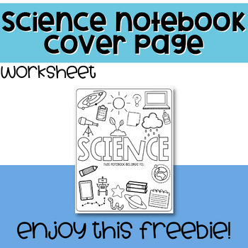 Preview of Science Notebook Cover Page