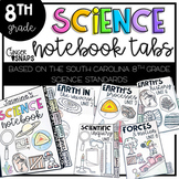 Science Notebook Inserts and Tabs {8th Grade SC Science Units}