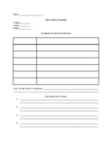 Science Notes Template