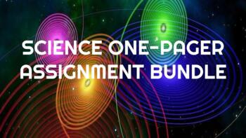 Preview of Science One-Pager Assignment Bundle
