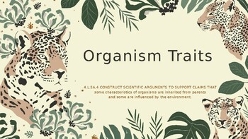 Preview of Science Organism Traits (Inherited and Acquired) PowerPoint