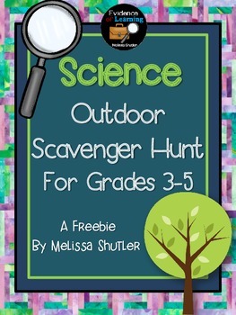 Preview of Science Outdoor Scavenger Hunt