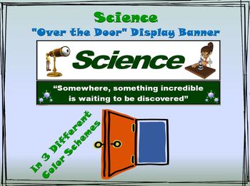 Preview of Science Banner #1: “Somewhere, something incredible is waiting to be discovered”