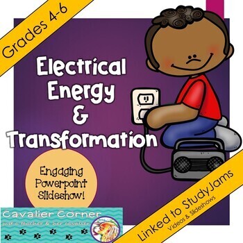 Preview of Science PowerPoint-Electrical Energy & Transformation Grades 4-6 NGSS