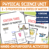 Physical Science Activities, Vocabulary Worksheets, & Hand