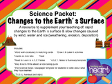 Science Packet: Changes to the Earth's surface