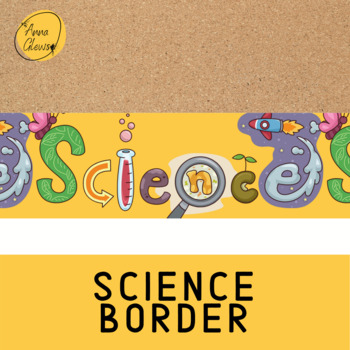 Preview of Science Physics Chemistry Biology Printable Bulletin Board Border Decor