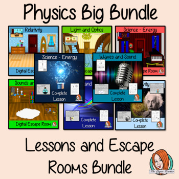 Preview of Physics Lessons and Escape Rooms Bundle