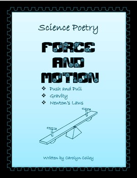 Preview of Science Poem about Forces and Motion
