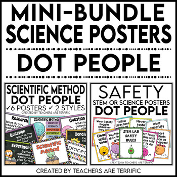 Preview of Science Poster Mini Bundle featuring Dot People