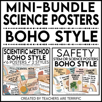 Poster Bundle in Boho by Teachers Are Terrific