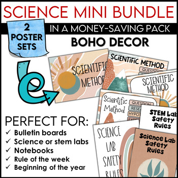 Poster Bundle in Boho by Teachers Are Terrific