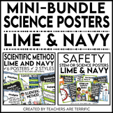 Science Poster Mini Bundle in Lime and Navy