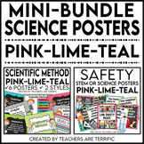 Science Poster Mini Bundle in Pink, Lime, and Teal