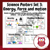 Science Poster Set 3: Energy, force and motion